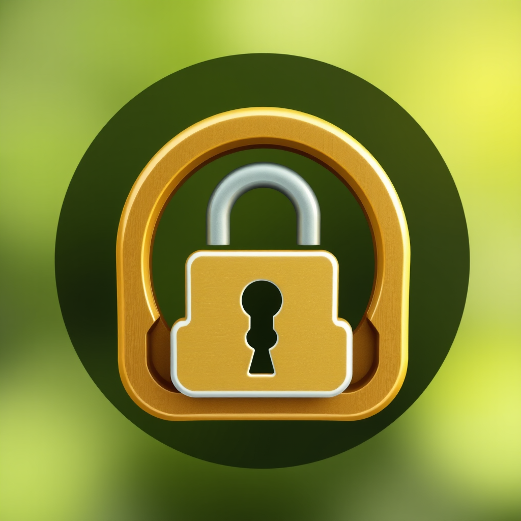 Lock icon representing encryption and secure data storage